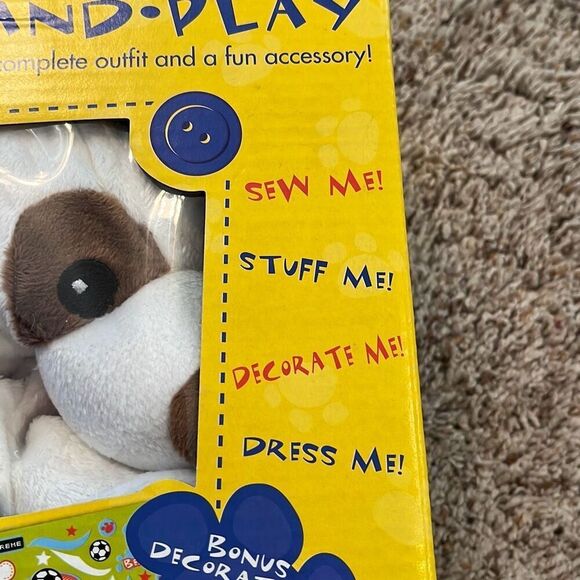 NEW Build A Bear Playful Puppy Sports Soccer Make And Play Kit - Picture 9 of 11